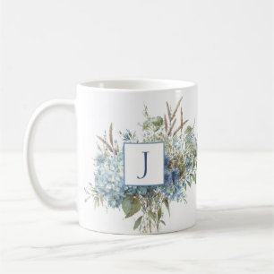 Mug Bouquet Floral Bleu Bohème