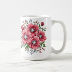Mug Bouquet floral coloré