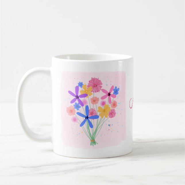 Mug Bouquet Floral doux (Gauche)
