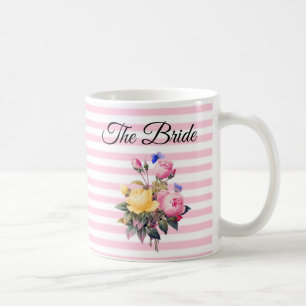 Mug Bouquet Rose de mariée Bouquet personnalisé