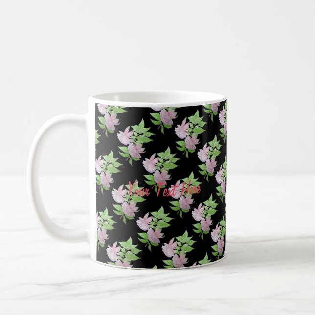 Mug bouquets de jolies fleurs roses (Gauche)