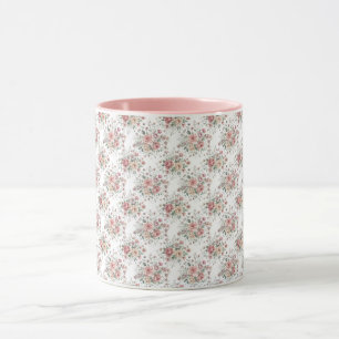 Mug bouquets floraux vintage