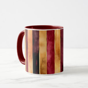 Mug Bourgogne Or Péché Rayures  