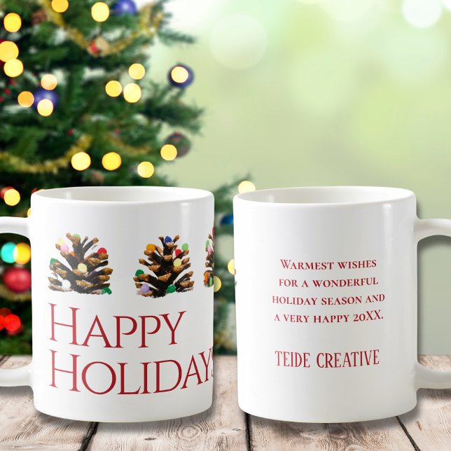 Mug Bouteille cadeau de Noël d'entreprise unique et mo (Créateur téléchargé)