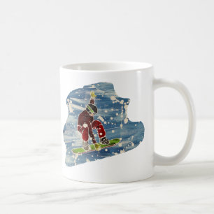 Mug Bouteille d'art de snowboard