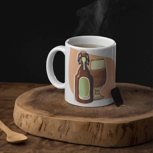 Mug Bouteille de bière artisanale et verre Brasserie r (Créateur téléchargé)