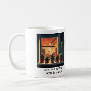 Mug Bouteille de cactus de fenêtre astéroïde