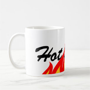 Mug Bouteille de café avec flammes de feu
