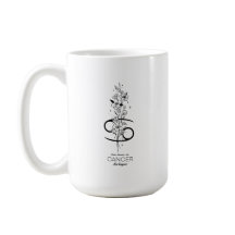 Bouteille de fleur de signe de cancer