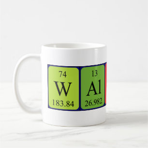 Mug Bouteille de nom de table périodique Walther