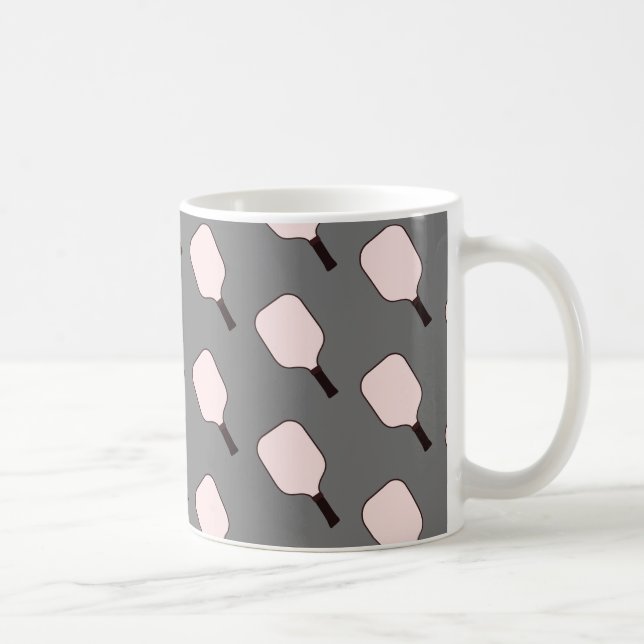 Mug Bouteille de pickleball rose et gris (Droite)