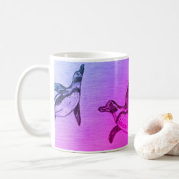 Mug Bouteille de pingouin pourpre