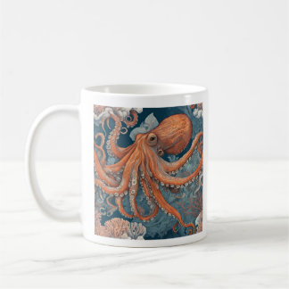 Mug Bouteille de poulpe aquarelle