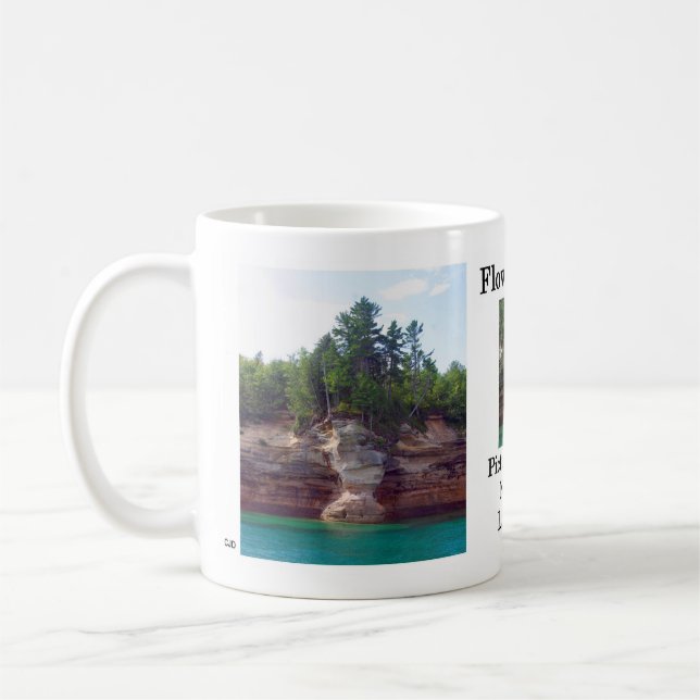Mug Bouteille de vase de fleurs (Gauche)