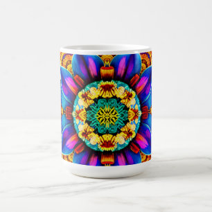 Mug Bouteille d'eau Mandala Bleu