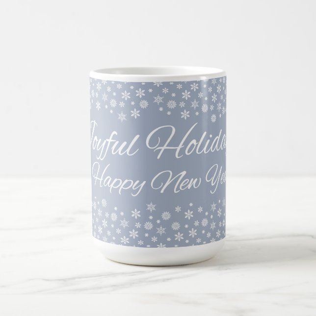 Mug Bouteille des fêtes de neige - choisir style, coul (Centre)