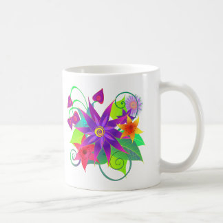 Mug Bouteille du jardin fleuri