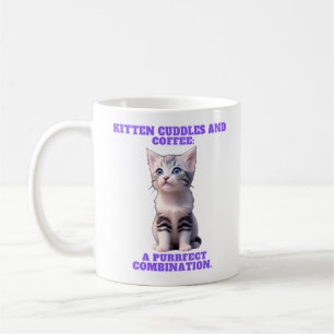 Mug Bouteilles de chaton et boue de café.