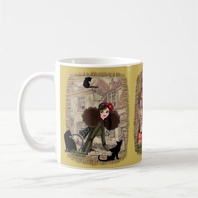 Mug Boutiques en Vieux Amsterdam Bougie sans flamme (Gauche)