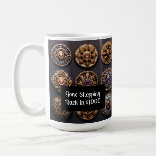 Mug Bouton à coudre violet et or Magic Day 2