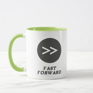 Mug Bouton Avance Rapide Lime Vert