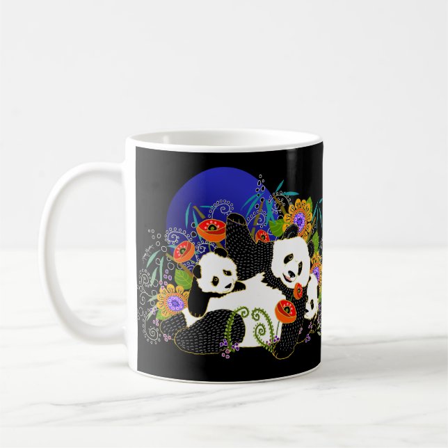 Mug Bouton BINDI PANDAS -choisir le style (Gauche)