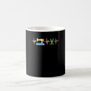 Mug Bouton de coeur à coudre - Odeur à coudre