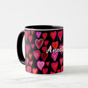 Mug Bouton de design rouge