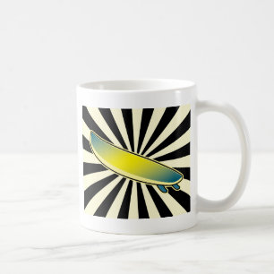 Mug bouton de planche de surf