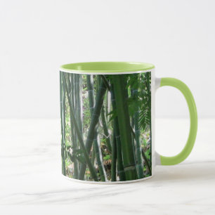 Mug Bouton japonais de beverage du jardin de bambou