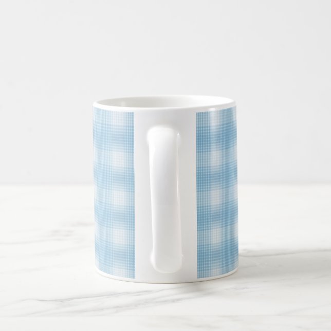 Mug Bouton motif bleu ciel simple (Poignée)