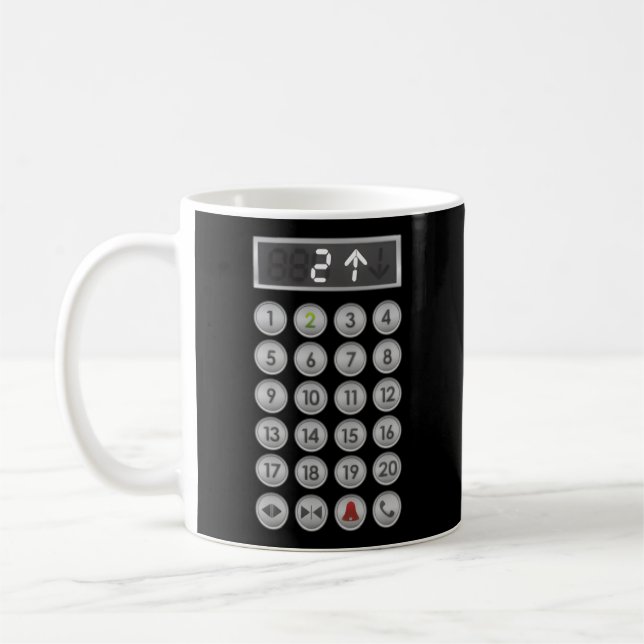 Mug Boutons ascenseur (Gauche)
