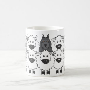 Mug Bouvier chez les moutons