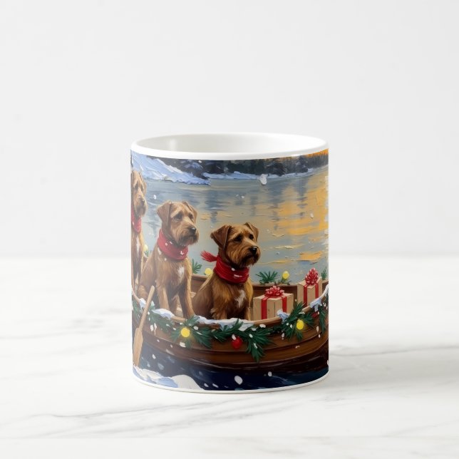 Mug Bouvier des Flandres Christmas Boat Holiday (Centre)
