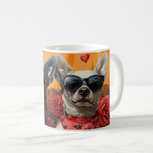 Mug Bovins Australiens Avec Roses Du Cœur Saint-Valent