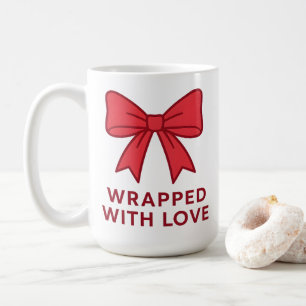 Mug Bow rose Enveloppé Avec Amour Coquette Esthétique