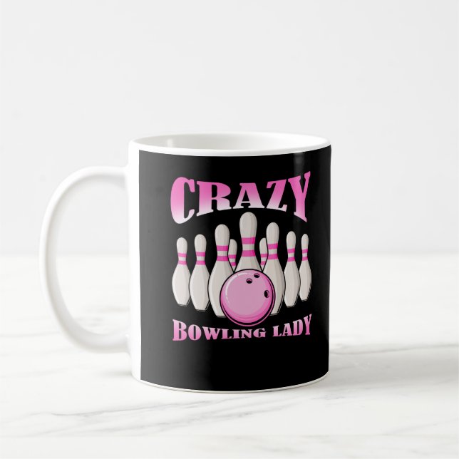 Mug Bowling Femme Cute Bowler Lady (Gauche)