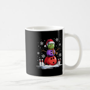 Mug Bowling Snowman Bowling Joueur Santa Hat Noël