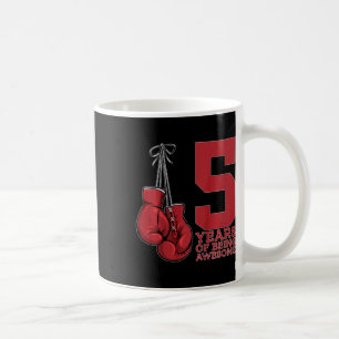 Mug Boxe 5 ans d'être merveilleux Boxer 5e anniversair
