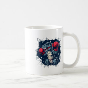 Mug Boxe Dinosaure Boxer T-rex Kickboxing Dino Boxe
