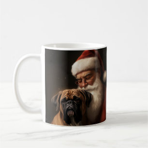 Mug Boxer avec le Père Noël Fête de Noël