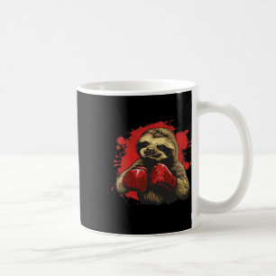 Mug Boxer Sloth Avec Gants De Boxe Kickboxing Funny Bo