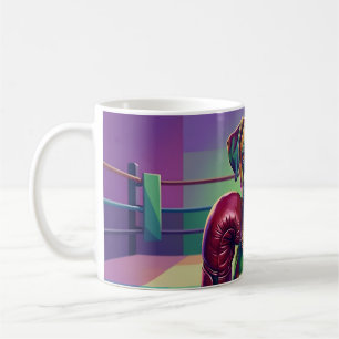 Mug Boxeur de Dogue Boxeur Moderne d'Art Pop Athlète