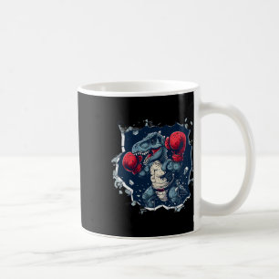 Mug Boxeur Dinosaure Boxeur T-rex Kickboxing Dino Boxe