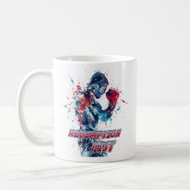 Mug Boxing Fans Graphic and Text