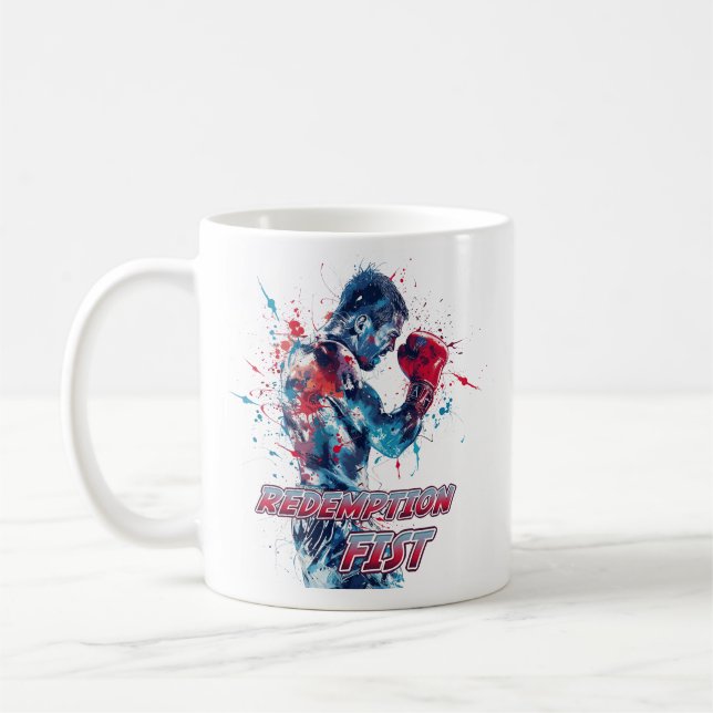 Mug Boxing Fans Graphic and Text (Gauche)