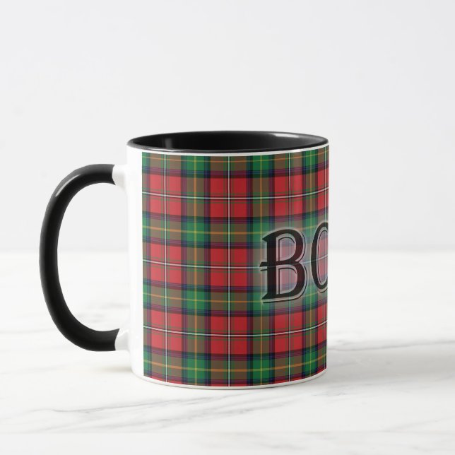 Mug Boyd Tartan avec le nom de famille (Gauche)