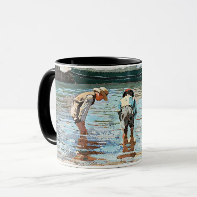 Mug Boys Wading, célèbre oeuvre de Winslow Homer, (Devant gauche)