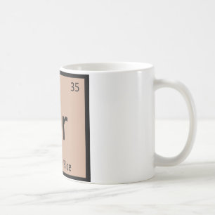 Mug Br - Chimie Brown du riz Symbole de table périodiq