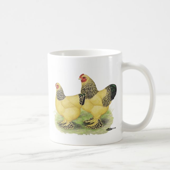 Mug Brahmas :  Coqs nains de couleur chamois (Droite)